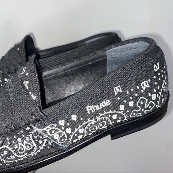 Rhude Leather Bandana Print Loafer main image 10